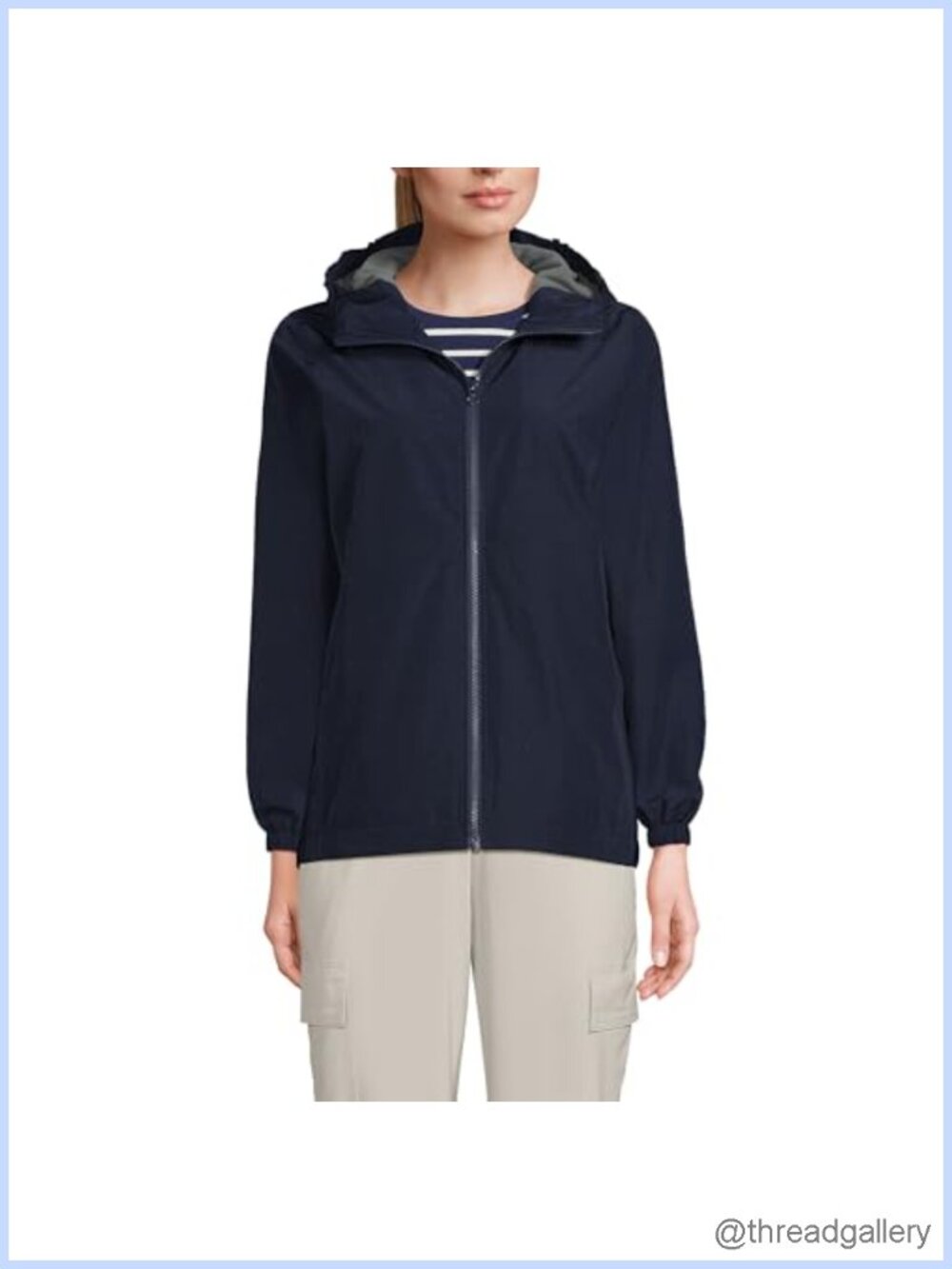 Water Resistant Wind Proof Rain Jacket Fleece Lined Adjustable Hood